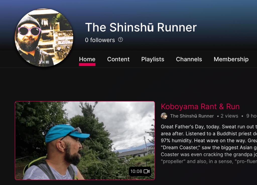 New Running Channel!