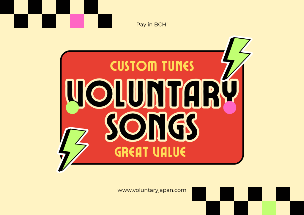 Voluntary Songs Is Open for Business! (custom songs for reasonable&nbsp;prices)